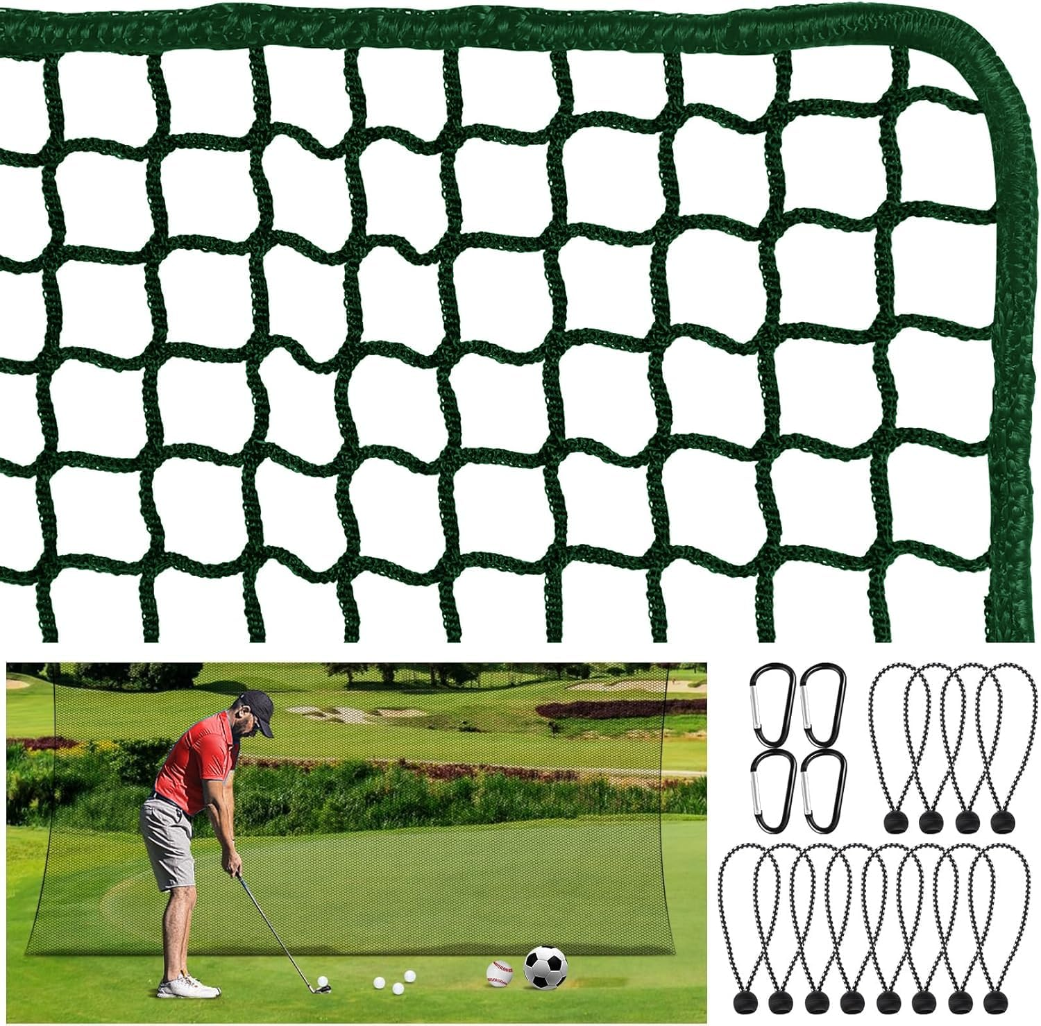 Golf Hitting Net, Heavy Duty Ball Practice Net, Multi-Sport Practice Barrier for Golf, Baseball, Hockey & Chipping - Durable DIY Ball Netting image number 1