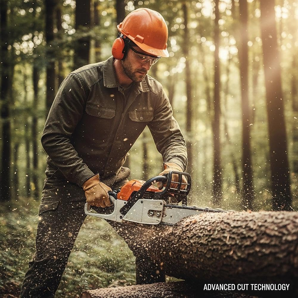 4 Pack 12 Inch Chainsaw Chain, 3/8 LP Pitch .043 Gauge 45 Drive Link Replacement, Durable Low-Vibration Saw Chain Compatible for Most 30.5 Cm Chainsaws, Hardened Steel Construction-Damaill image number 4