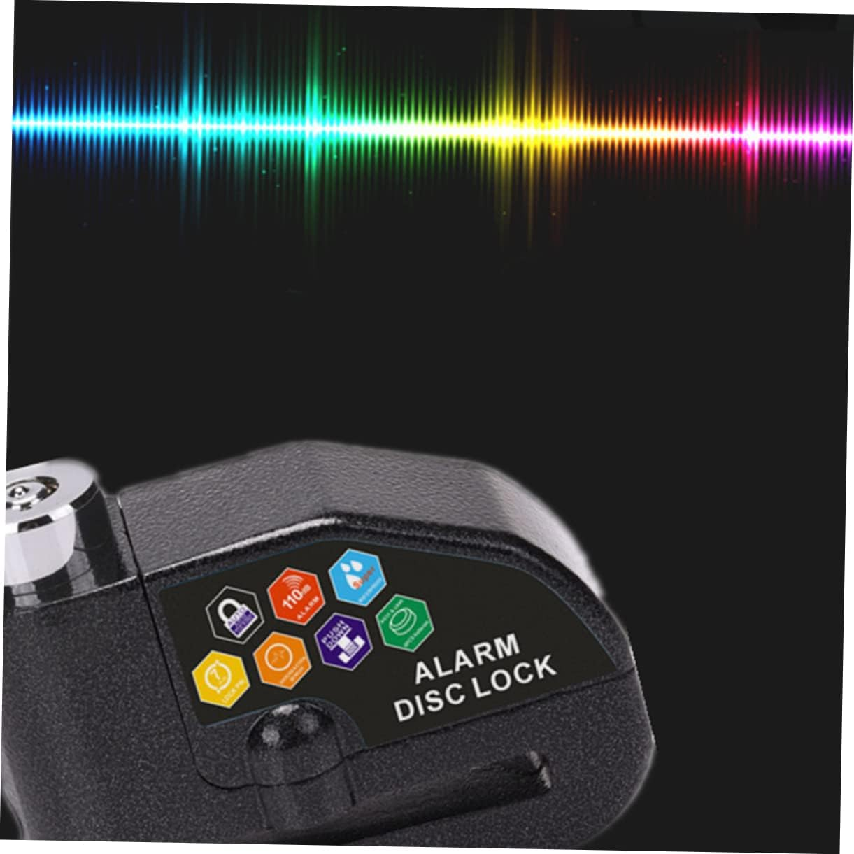 Mikinona Alarm Lock Disc Brake Lock for Motorcycle Bike Theft Alarm for Motorbike Scooter Wheel image number 3