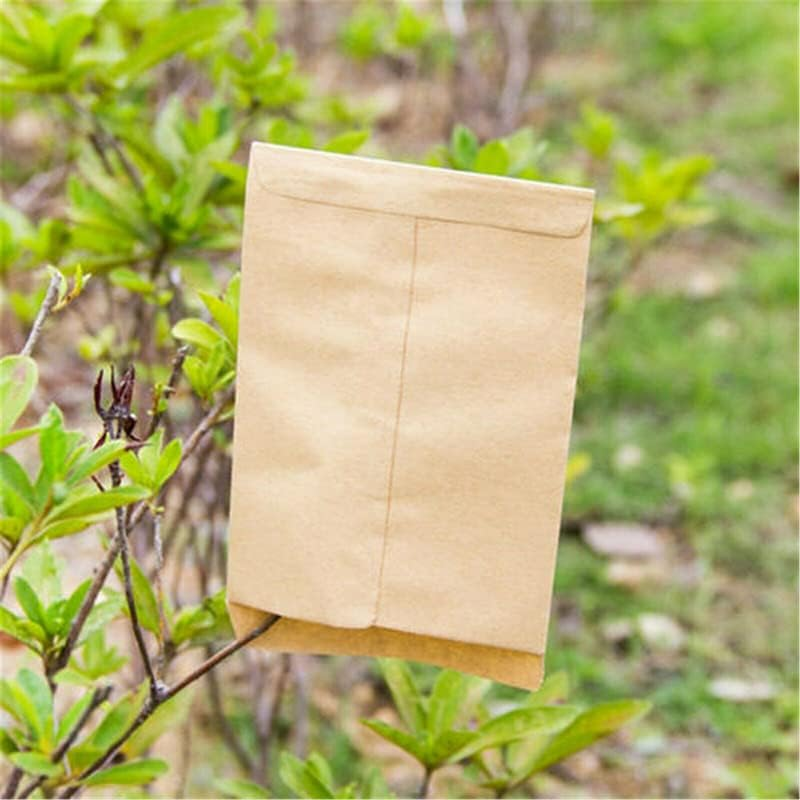 AIMALL 100Pcs Kraft Paper Seed Packets Garden Home Storage Bags Mini Envelopes 6X11Cm for Garden and Home Use image number 5