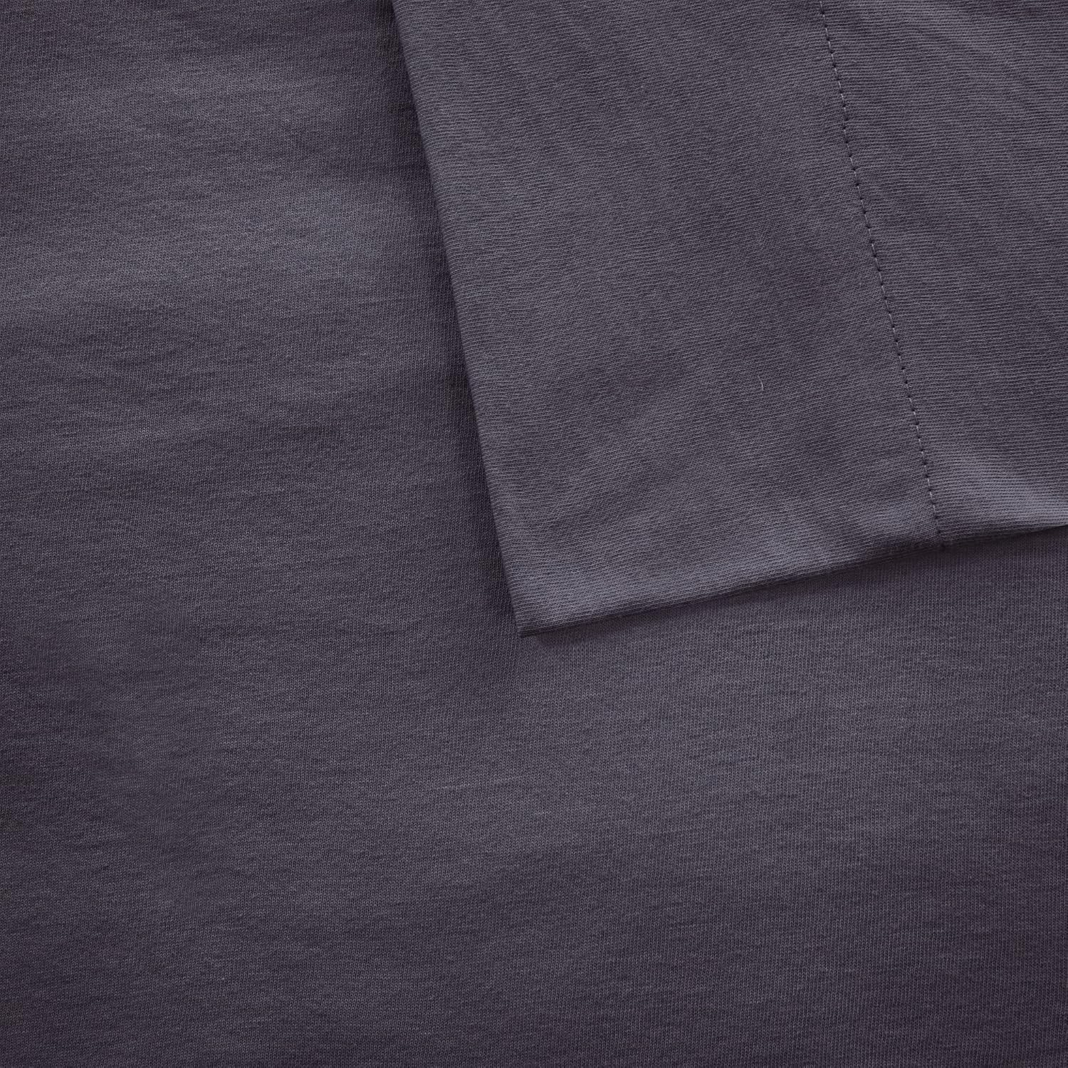 Intelligent Design ID20-693 Cotton Blend Jersey Knit Sheet Set, Full, Dark Grey image number 2