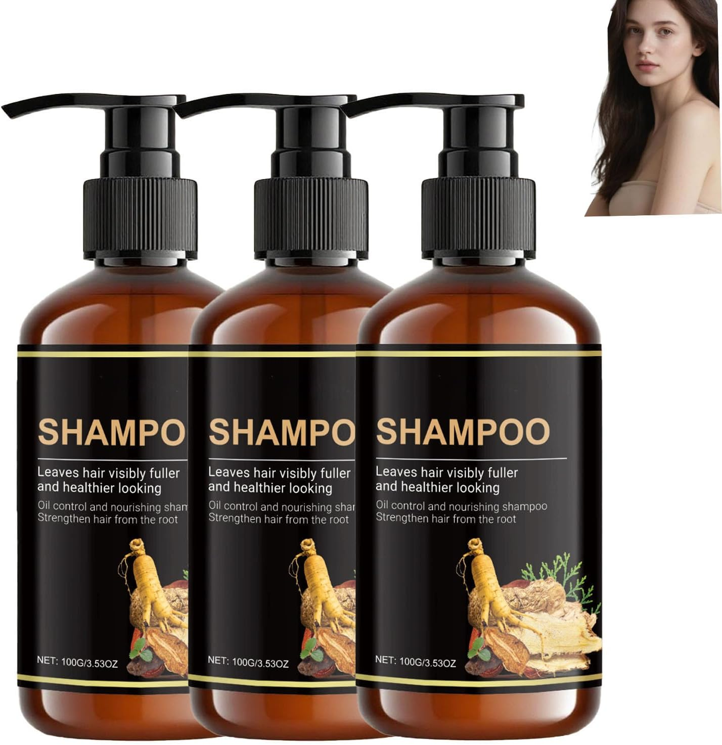 Oil Control Shampoo for Oily Hair & Scalp Care - Deep Cleansing & Moisturizing for Damaged Hair, Anti-Frizz & Repairing for Men and Women (1PCS)