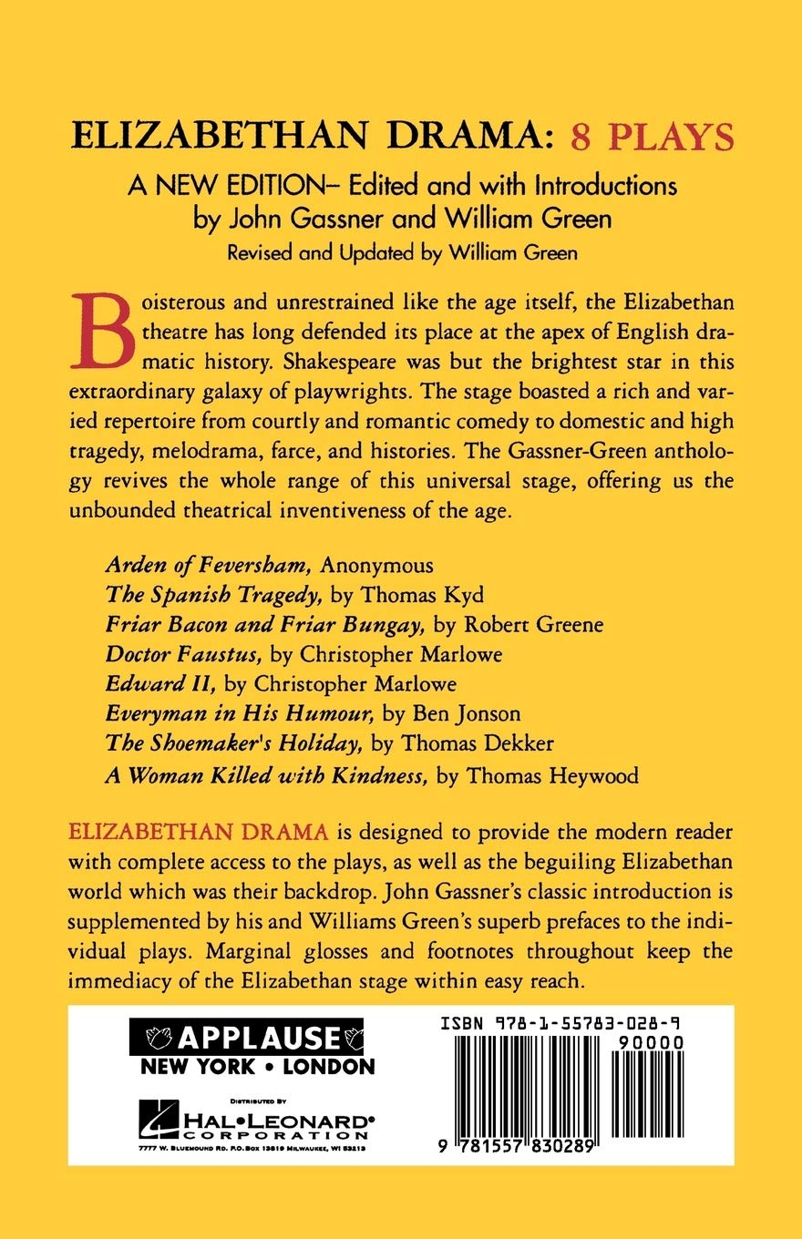 Elizabethan Drama: Eight Plays image number 2