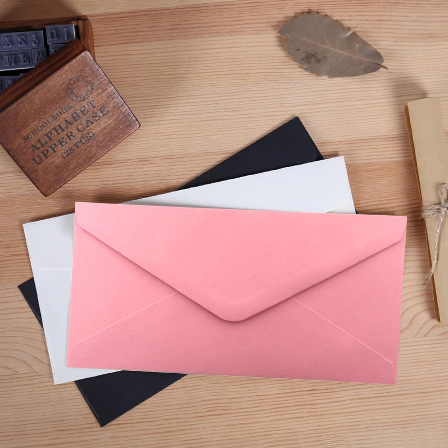 VANRA 150 PCS Colorful Envelopes #10 Business Envelopes Bulk with V Flap for Office Checks, Letter Mailing Invoices, Party Invitations, 4.13 X 9.49 in (15 Assorted Colors) image number 2