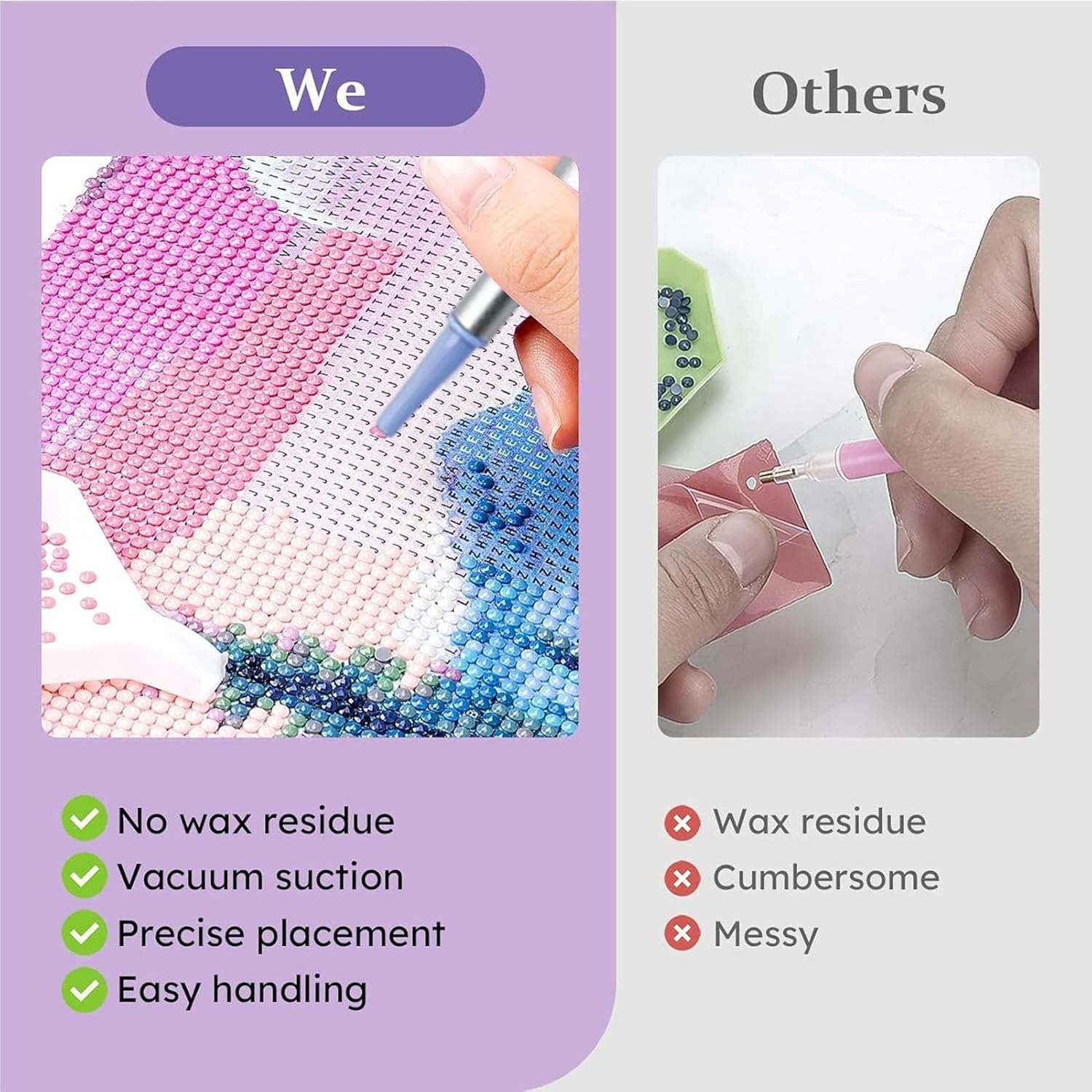 Dotting Tools for Painting - Electric Vacuum Ergonomic USB Nail Pen,Craft Supplies for Drawing Embroidery Art Home Crafts Adults Beginners Children Professional image number 6