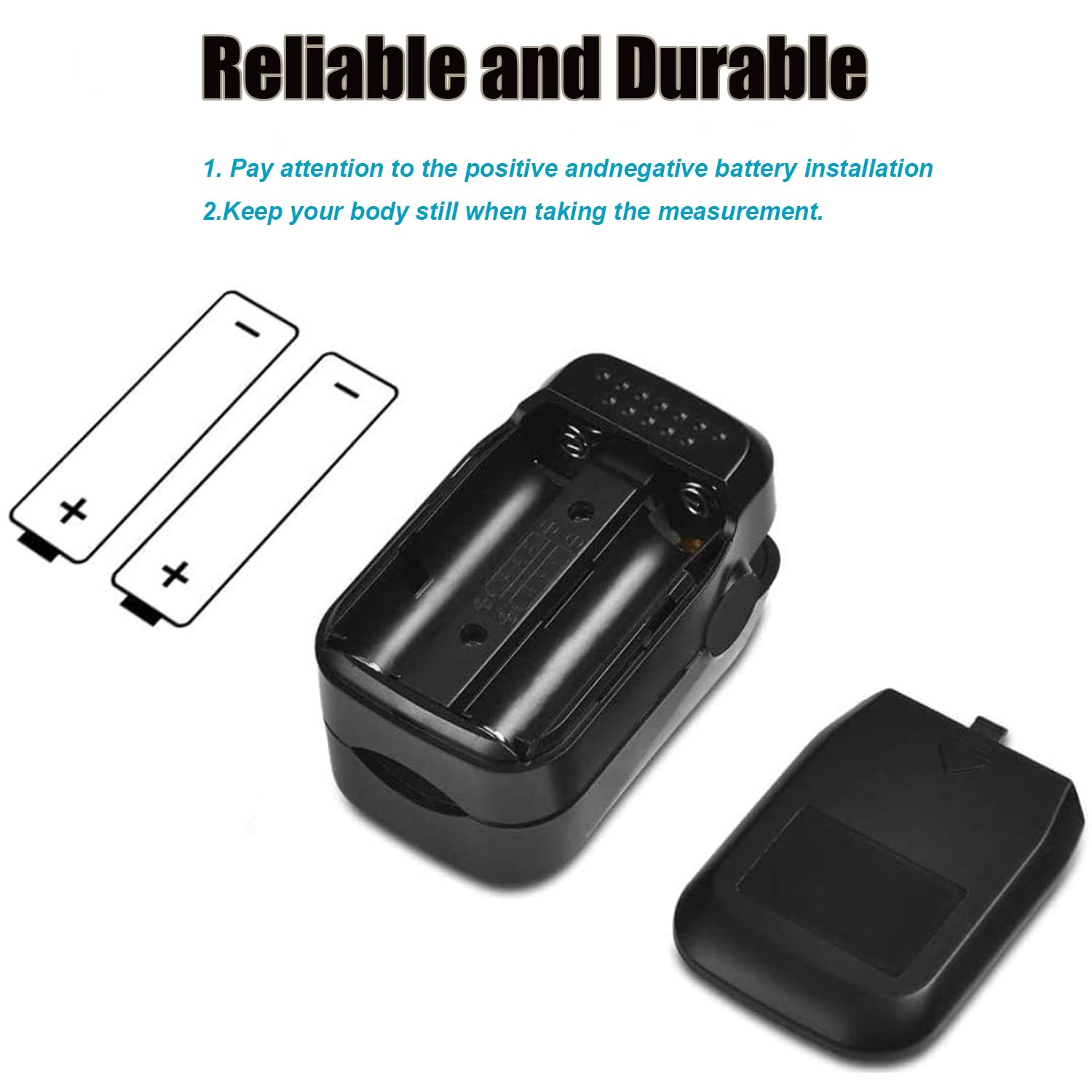 Wakouter Finger Pulse Oximeter, Blood Oxygen Saturation and Pulse Rate Monitor, with Color Screen TFT Display, Spo2 Reading Meter Pulse Rate Monitor for Adult and Child (Black） image number 3