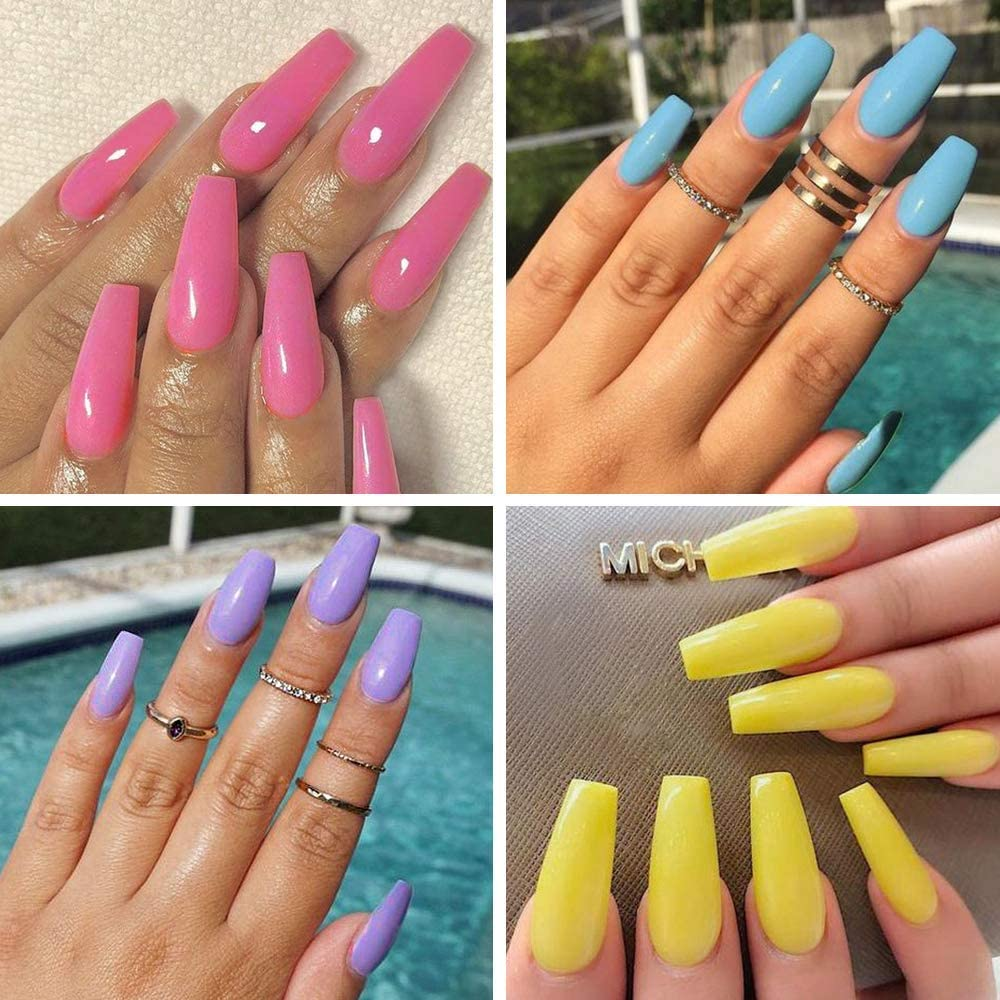 Vishine Gel Nail Polish 24 Colors Set Soak off Gel Nail Polish Kit Nail Art Manicure Pedicure New Starter Pretty Color Collection Gift Set 8Ml - 48 Colors Set-06 image number 6