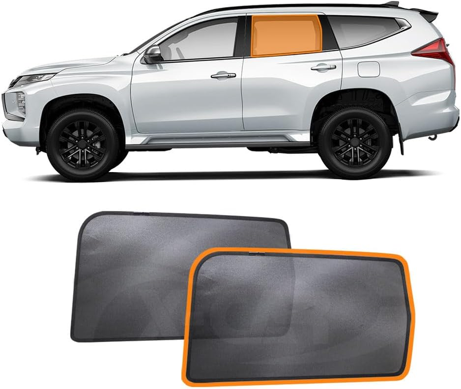 X-CAR Port Rear Window Sun Shade for Mitsubishi Pajero Sport 2016-2025 Magnetic Car Sun Blind Mesh