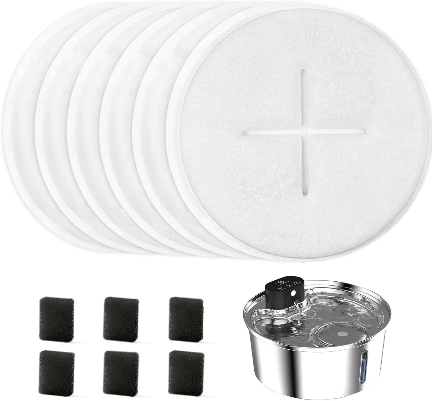 7L Cat Water Fountain Filter, Wireless Dog Water Fountain Filter