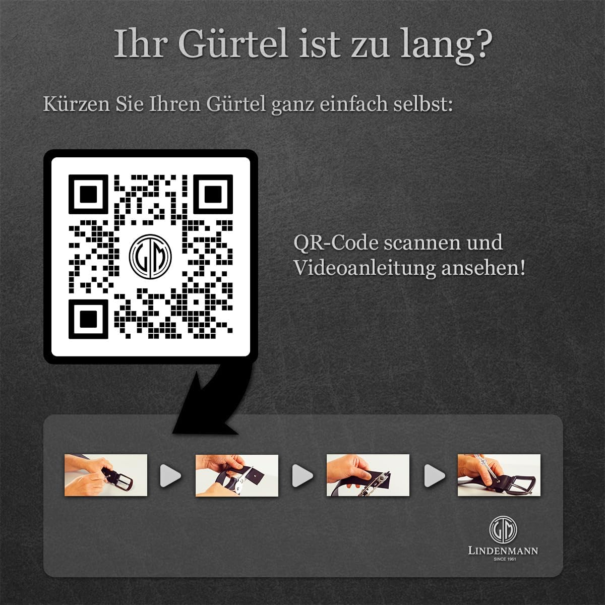 LINDENMANN Volllederg&uuml;rtel Aus B&uuml;ffelleder, 40 Mm Breit, K&uuml;rzbar, Jeans-G&uuml;rtel, XL, Dunkelbraun image number 4