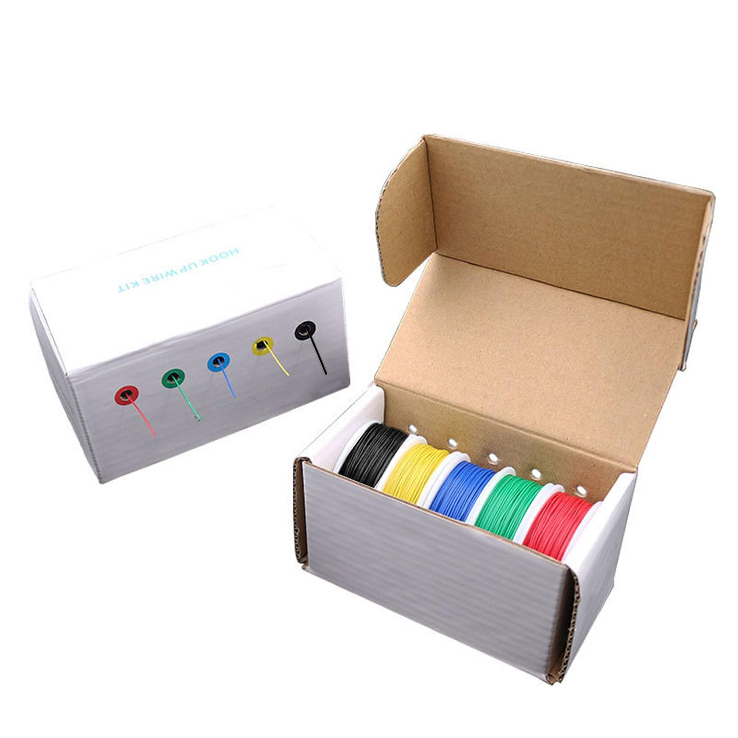 30AWG Flexible Tin Plated One Core Copper Wire Test Cable DIY Electrical with Silicone Surface Highly Stranded for Hobby Projects image number 4