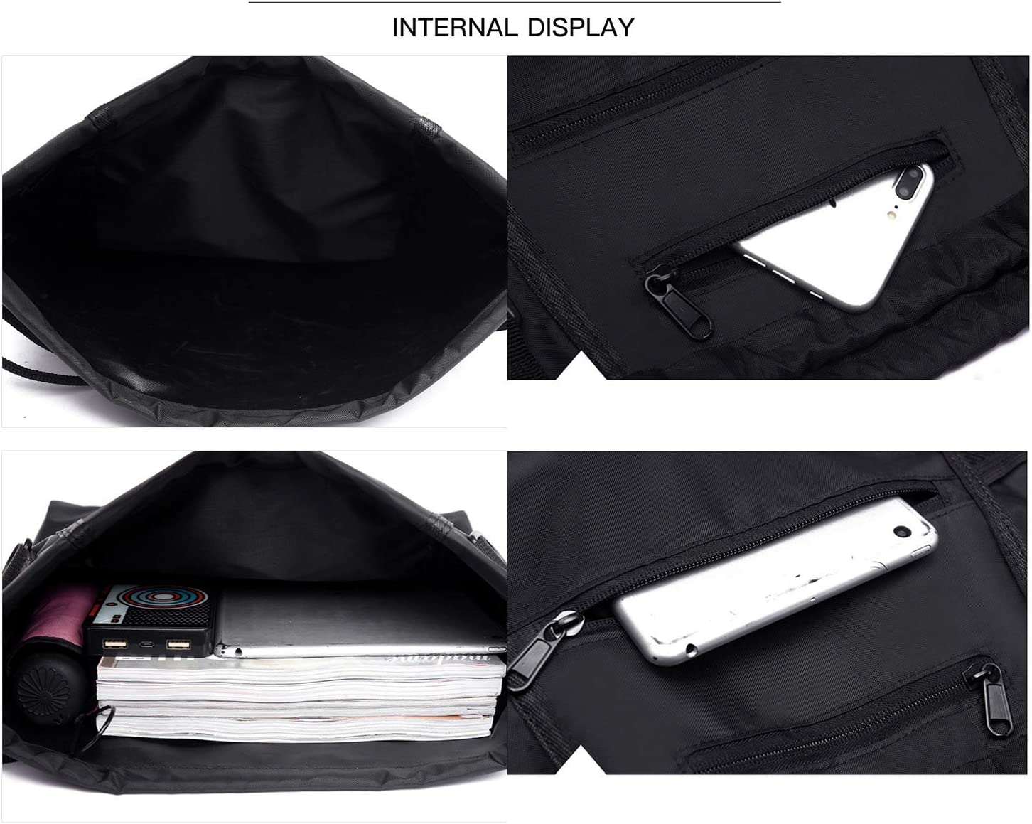 STAY GENT Drawstring Basketball Backpack for Boys, Foldable Soccer Backpack Gym Bag Sackpack Sports Sack with Detachable Ball Mesh Bag for Volleyball Baseball Yoga