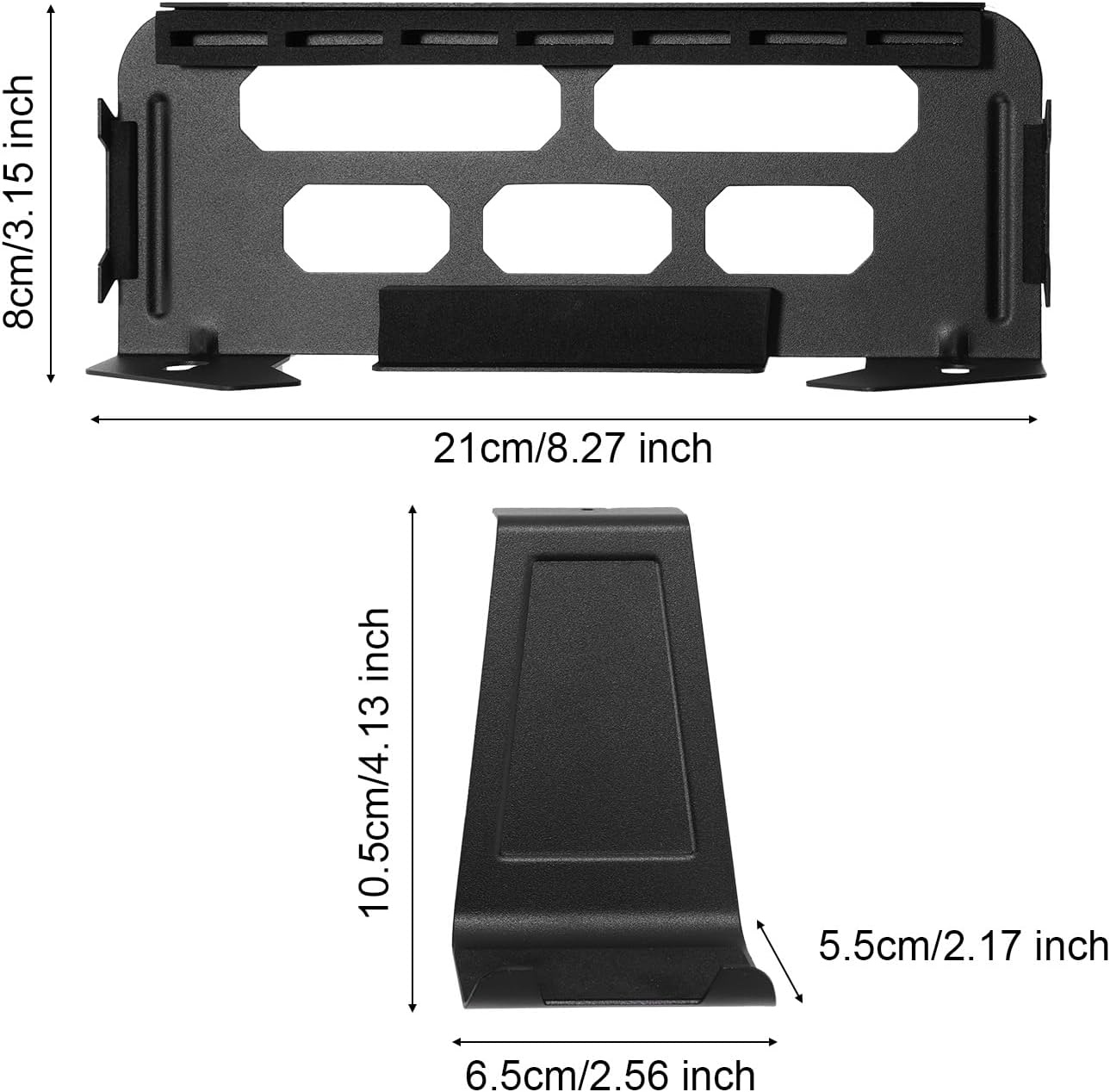 Wall Mount Holder Kit, Metal Storage Shelf Console Controller Organizer Compatible with Switch 2 Wall Mount Kit for Hanging Controller (Black)