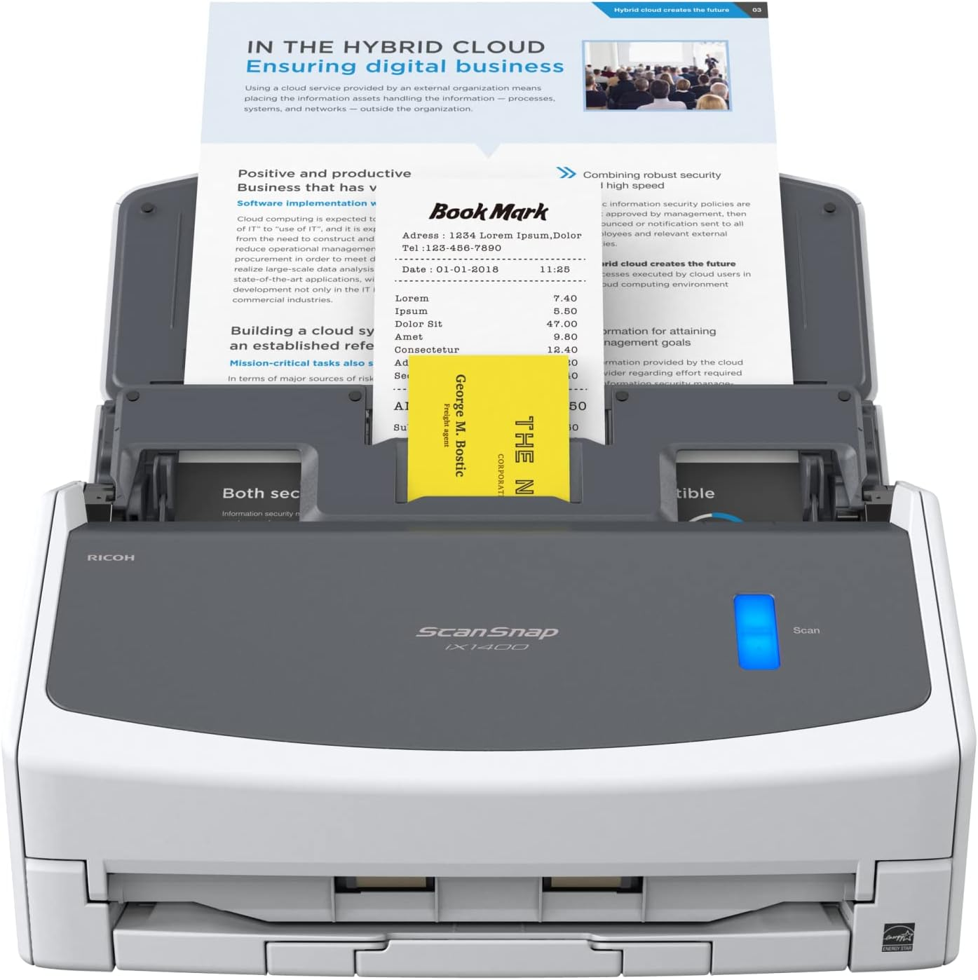 Fujitsu Scansnap I X 1400 A4 Duplex Document Scanner image number 2