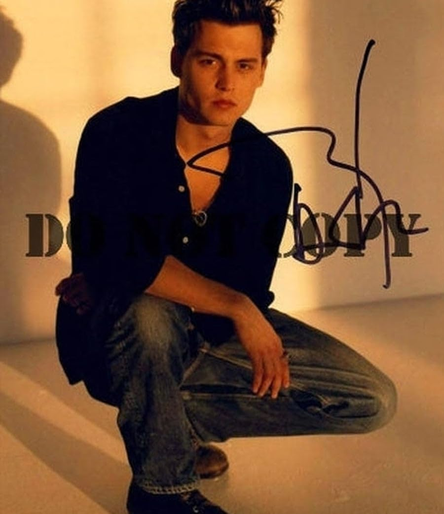 Klovaphotos Johnny Depp Autographed Signed Poster 1 - Movie Wall Art Poster - Living Room