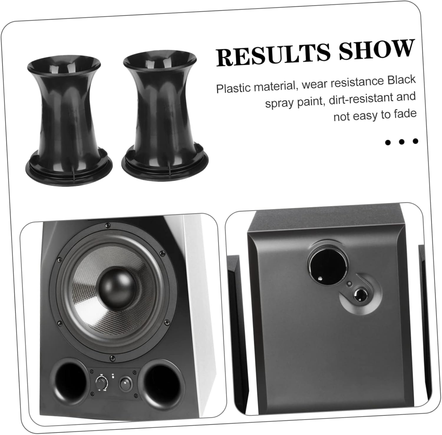 Angoily 8Pcs Replacement Subwoofer Port Tube Plastic Bass Reflex Tube for Speaker Woofer Box Port Speaker Accessory For