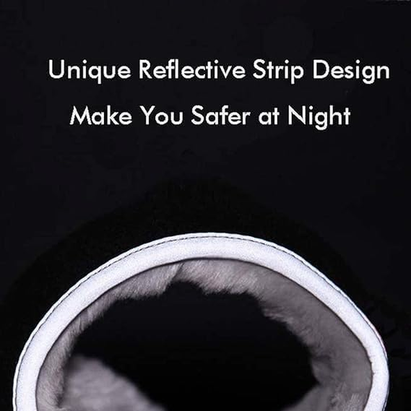 Ear Warmers Waterproof Unisex Winter Fleece Earmuffs for Men Women Adjustable Ear Muffs