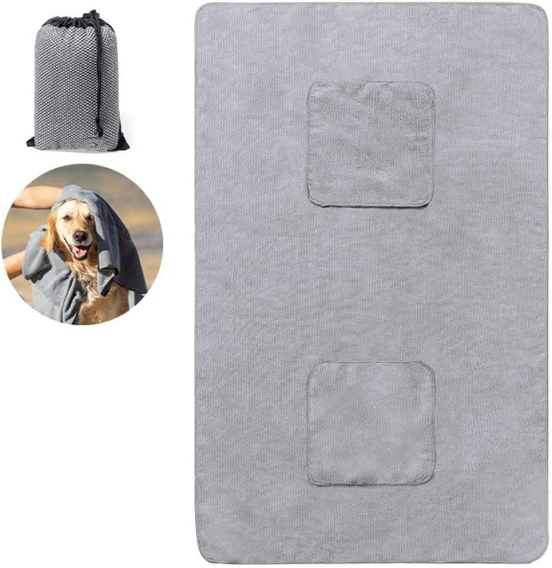 Gen&eacute;rico Dog Towel, Soft and Durable, Extremely Absorbent, Drying Towel for Large and Small Dogs, 42 X 26 Inches, Large Pet Towel Microfiber image number 3