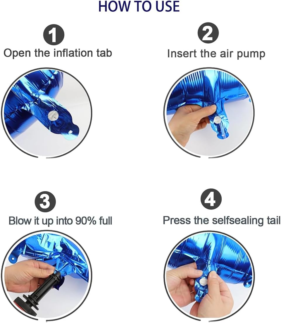 Weforu 40 Inch Giant Number Balloons Foil Digital Balloon for Birthday Anniversary Party Festival Decorations (1) image number 2