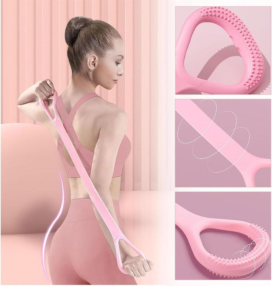 Figure 8 Resistance Band for Women, Elastic Chest Expander Stretch Band, Open Back Tension Rope, Home Fitness Yoga Pull Rope for Back, Shoulder and Arm Training image number 1