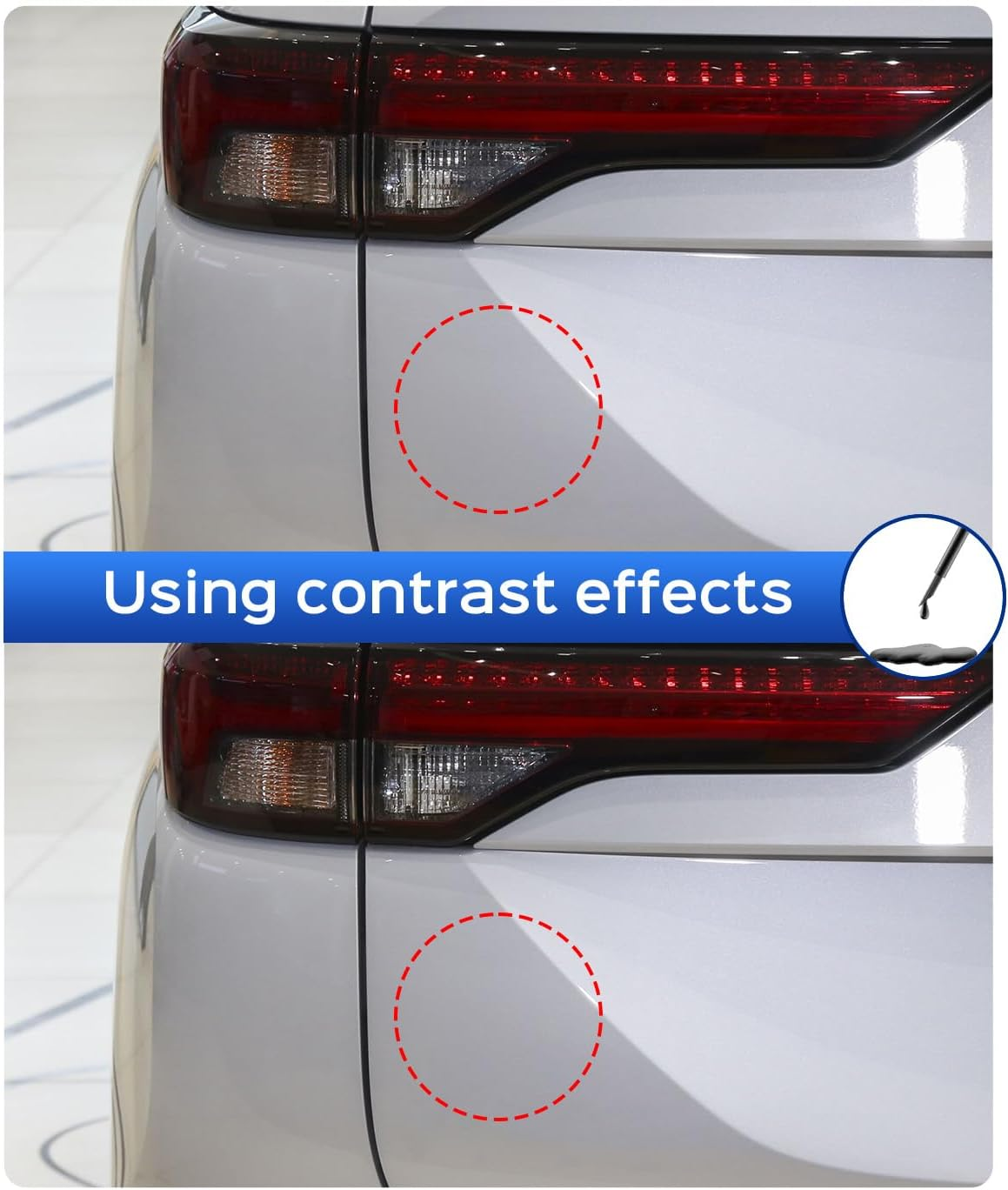 White（Fz/W37） Touch up Paint Compatible with Mitsubishi Exact Match&ndash;Chips and Nicks Touch Up image number 4