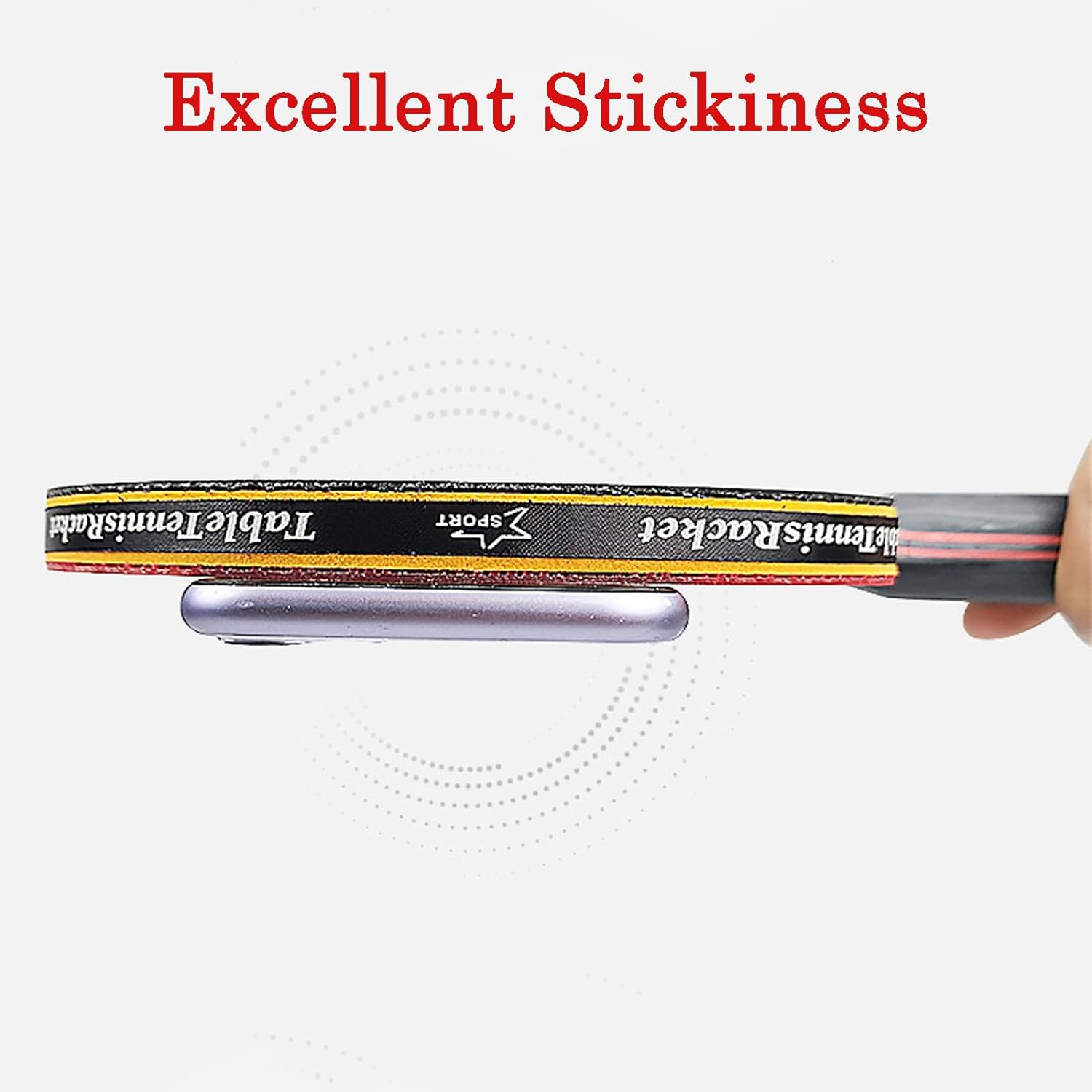 6 Star Ping Pong Paddles, 7-Ply Blade, Premium Rubber, Advanced Training Table Tennis Rackets/Bats Long Handle with Carry Case image number 1