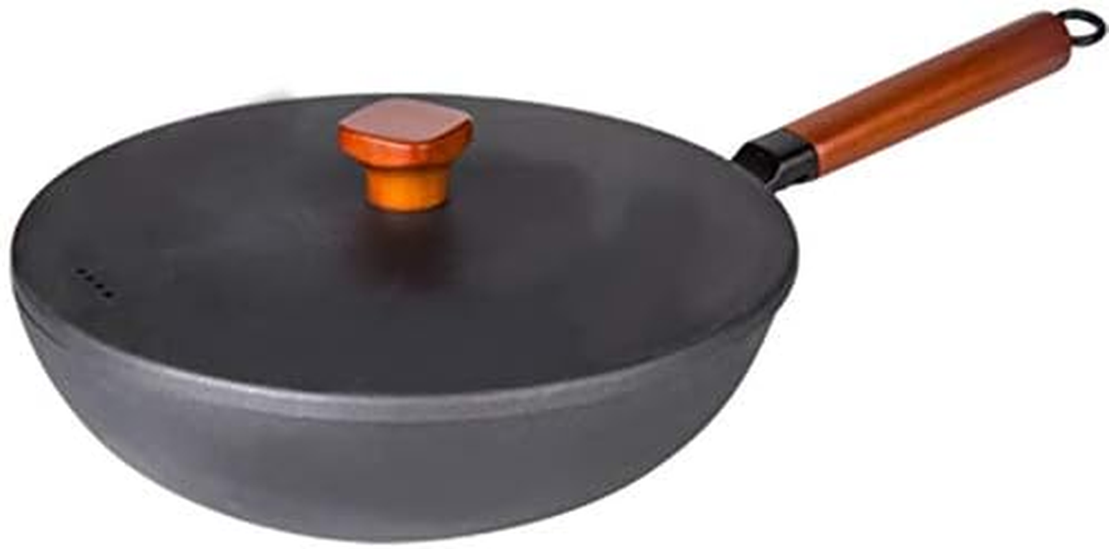 Cast Iron Cookware Set Pots and Pans Set 4Pcs Cookware Set Soup Pot Frying Pan Wok Milk Pan Kitchen Cooking Pot Set Induction Cooker Non-Stick Pan Saucepan Cooking Pot Set Cooking Pan Set (3) image number 4