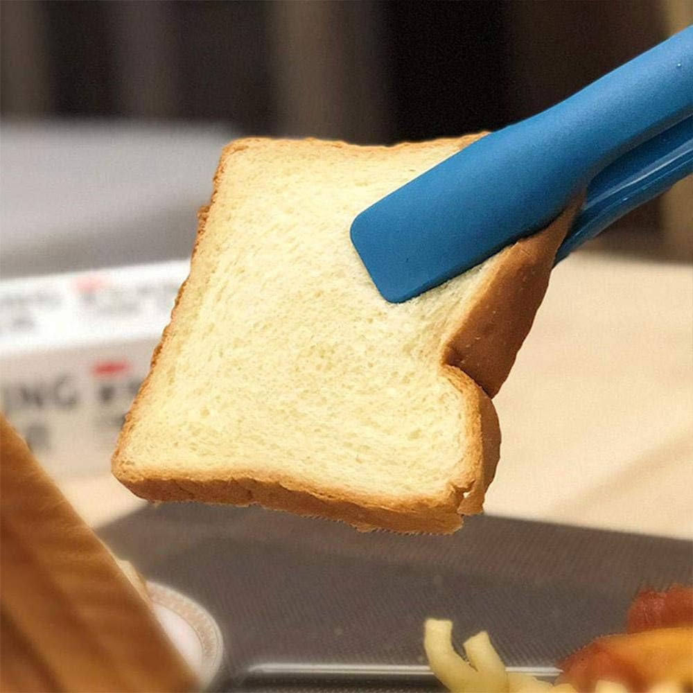 3 Pieces / Set Barbecue Tongs Kitchen Tongs Serving Tongs Ice Tongs Plastic Salad Tongs for Bread Sugar Pizza Grill image number 6