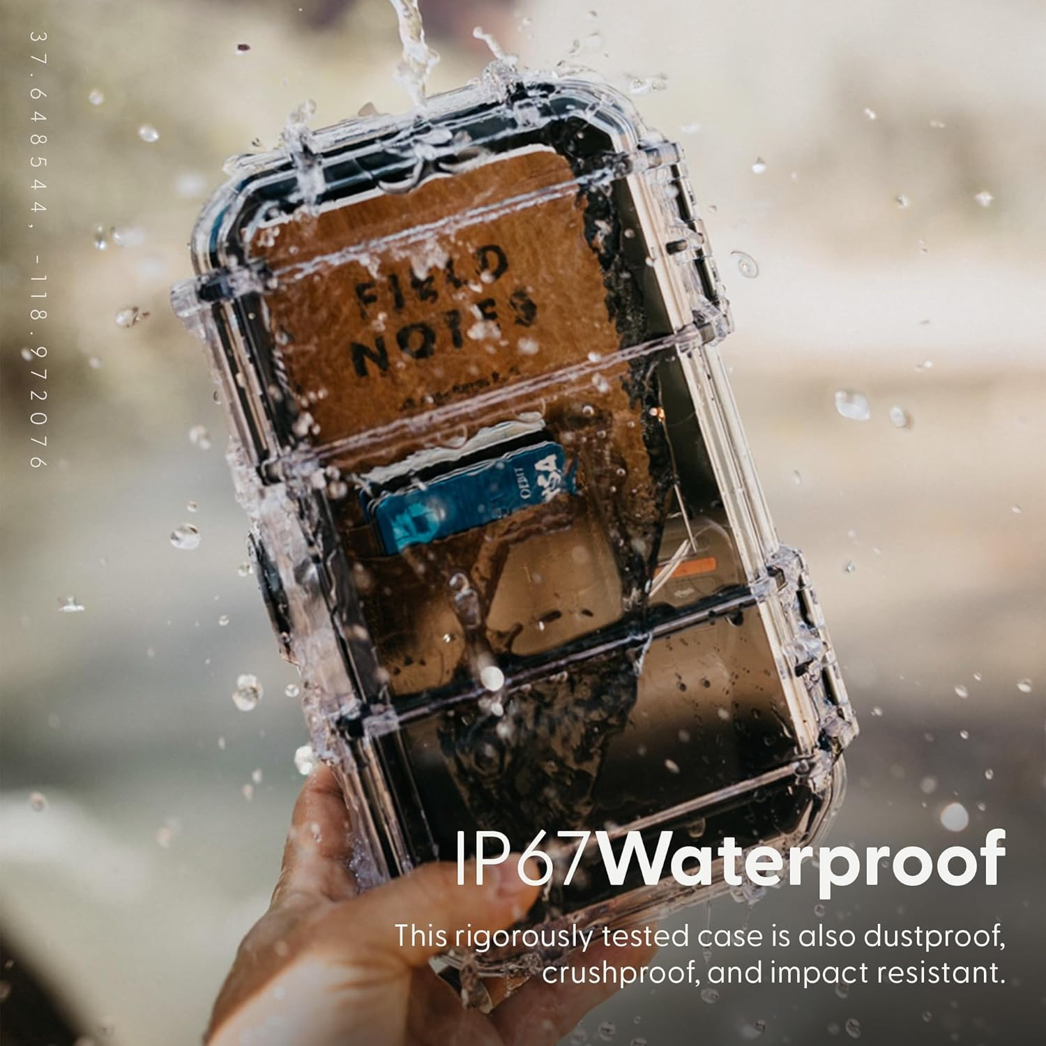 Evergreen 56 Waterproof Dry Box Protective Case - Travel Safe/Mil Spec/Usa Made - for Tackle Organization of Cameras, Phones, Camping, Fishing, Hiking, EDC, Water Sports, Knives (Orange) image number 5