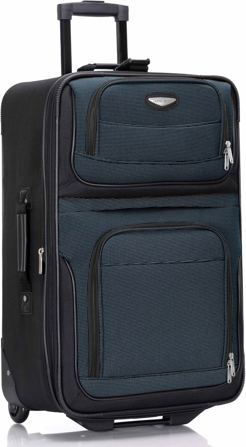 Traveler'S Choice Amsterdam 25-Inch Expandable Rolling Upright, Navy (Blue) - TS6950N25