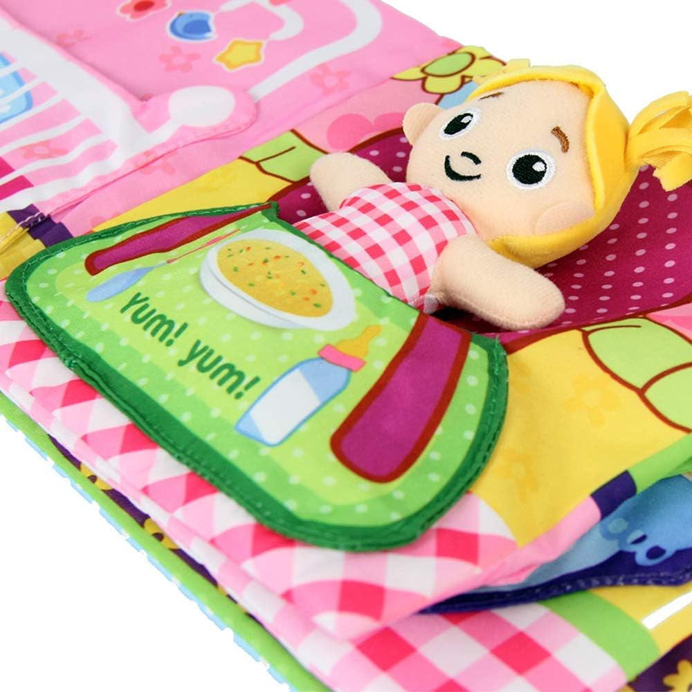 My Quiet Books 8 Theme - Ultra Soft Baby Books Touch and Feel Cloth Book, 3D Books Fabric Activity for Baby /Toddler, Learning to Sensory Book、Identify Skill Boys and Girls, Toddler Busy Book image number 3