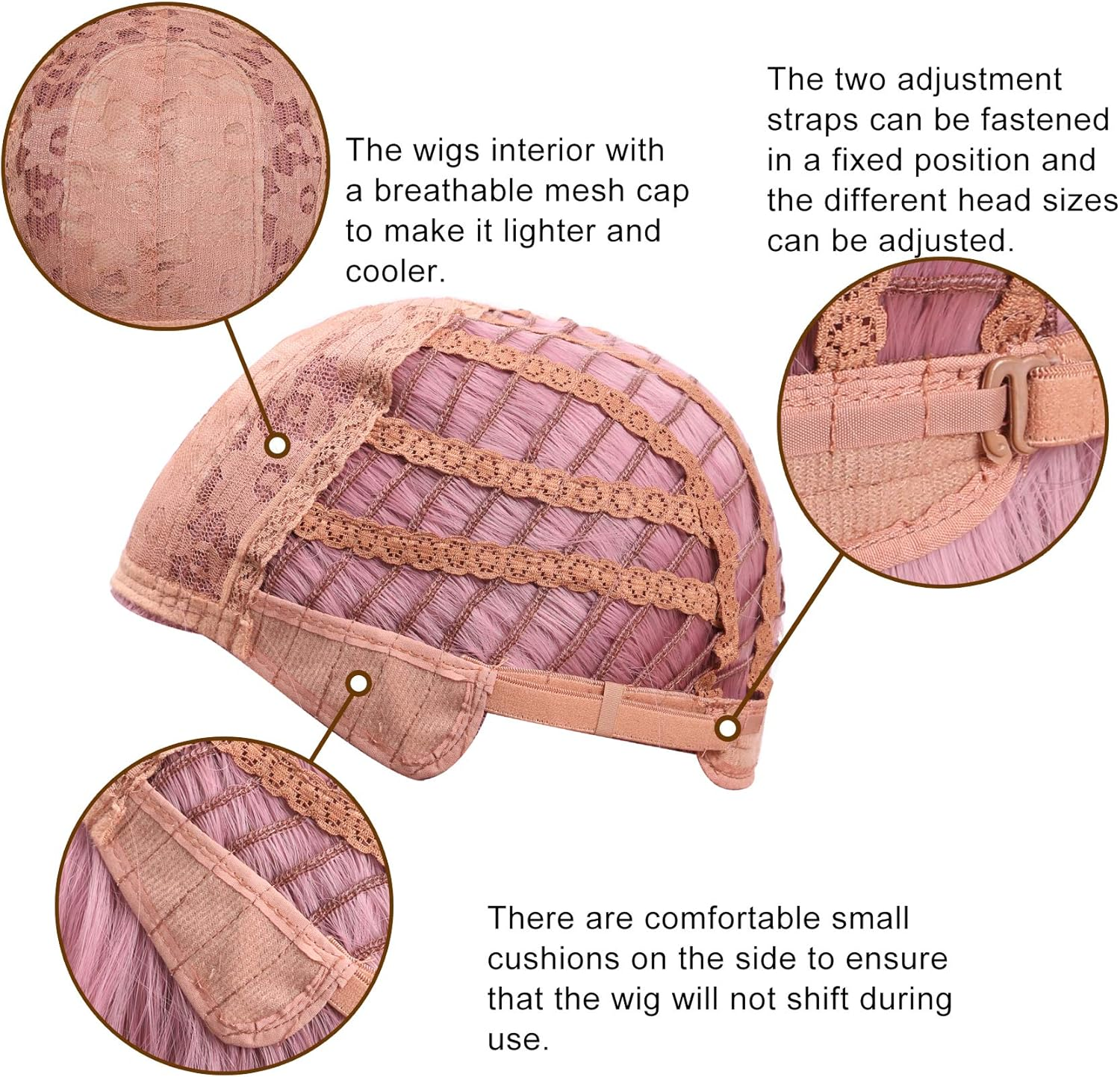 VCKOVCKO Pastel Wavy Wig with Fringe Short Bob Purple Pink Wig Curly Wavy Shoulder Length Pastel Bob Synthetic Cosplay Wig for Girls Colourful Costume Wigs (12 Inches, Purple Pink) - Black To Burgundy image number 2