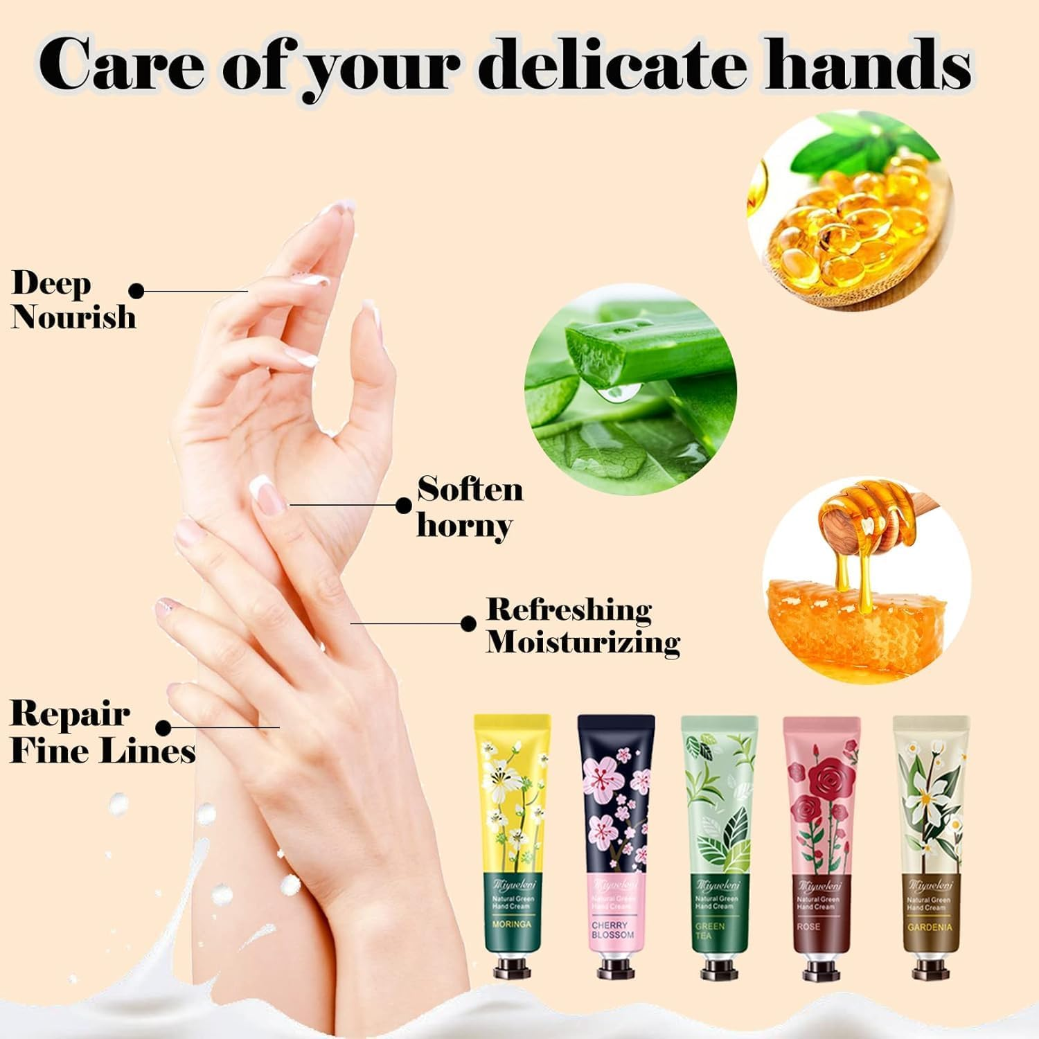 10 Pack Hand Cream Gift Set for Women,Mothers Day for Mom,Teacher Appreciation,Nurses Week Gifts,Birthday Gifts for Women,Natural Plant Fragrance Mini Lotion Moisturizing Hand Care Cream image number 4