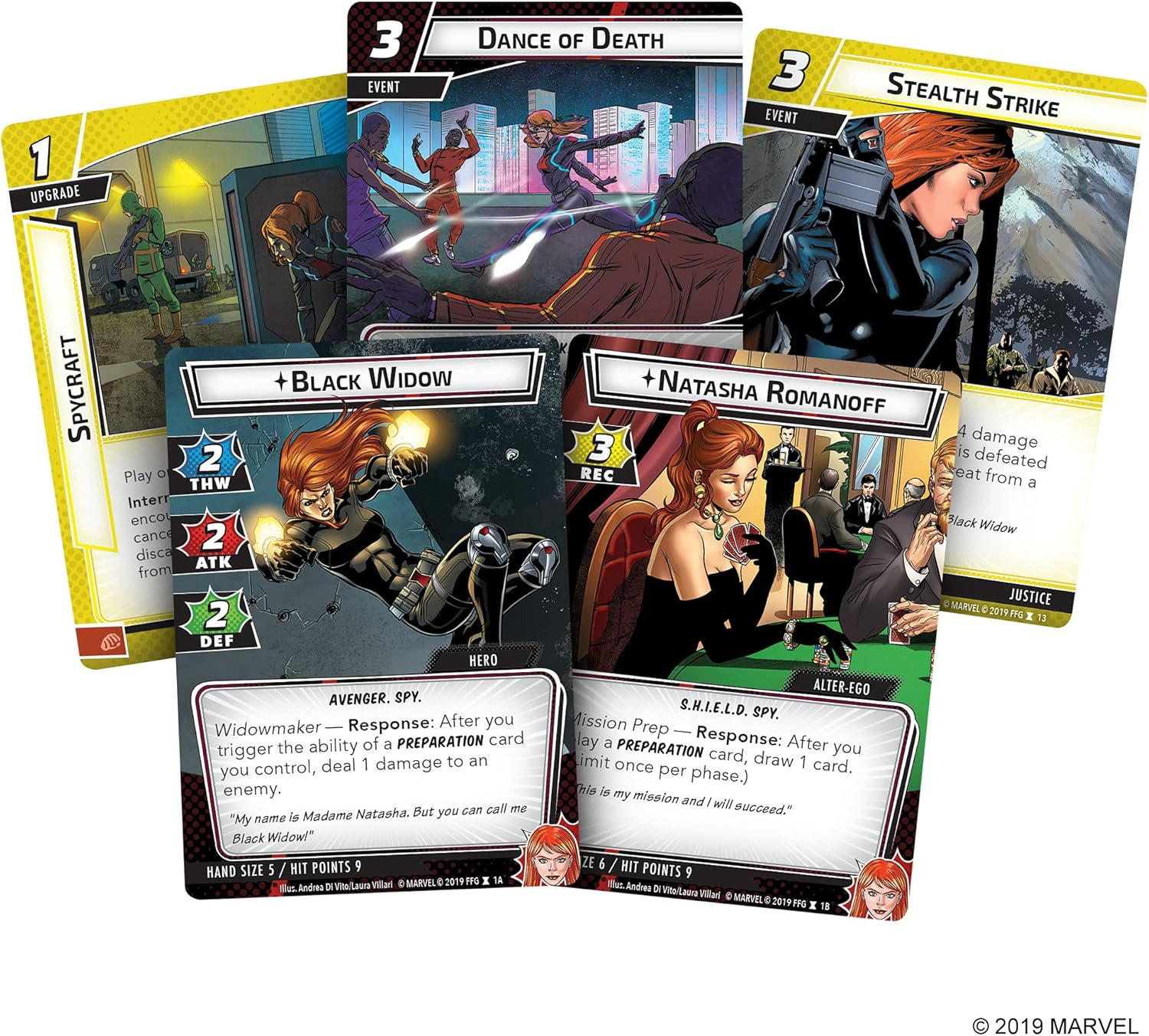 Fantasy Flight Games Marvel Champions LCG - Black Widow Hero Pack Living Card Game) image number 5