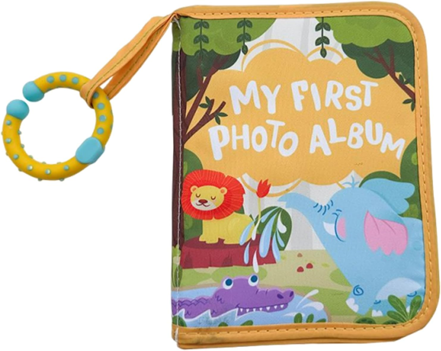 Baby Album, Soft Baby Album First Year Baby Photo Book, Lion Pattern Scrapbook Journal Keepsake Cute Home Decor for Kids Boys Girls image number 3