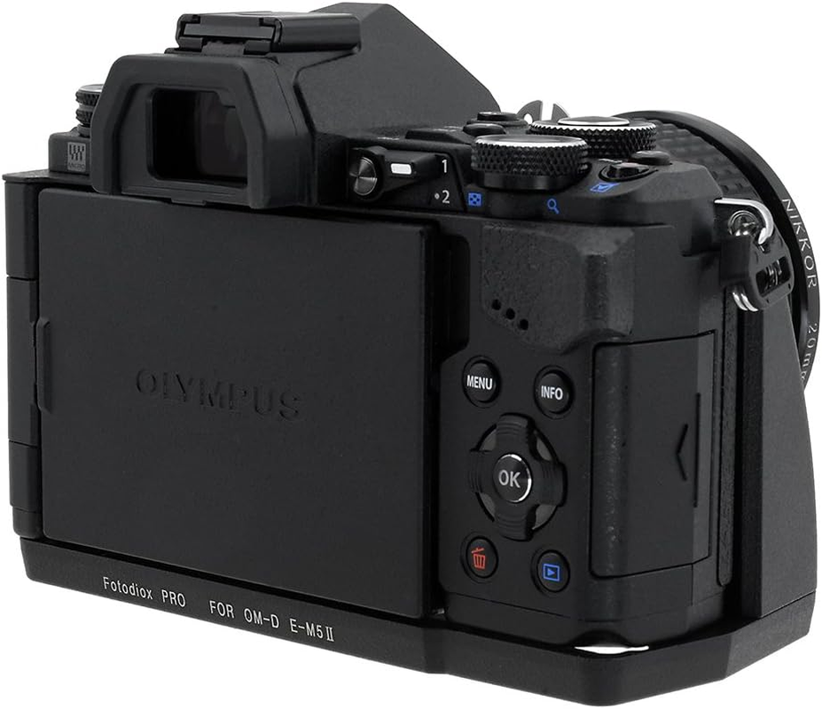 Fotodiox Pro, All Metal Black Camera Hand Grip for Olympus OM-D E-M5 Mark II Mirrorless Micro Four-Thirds Digital Camera with Battery Access image number 3