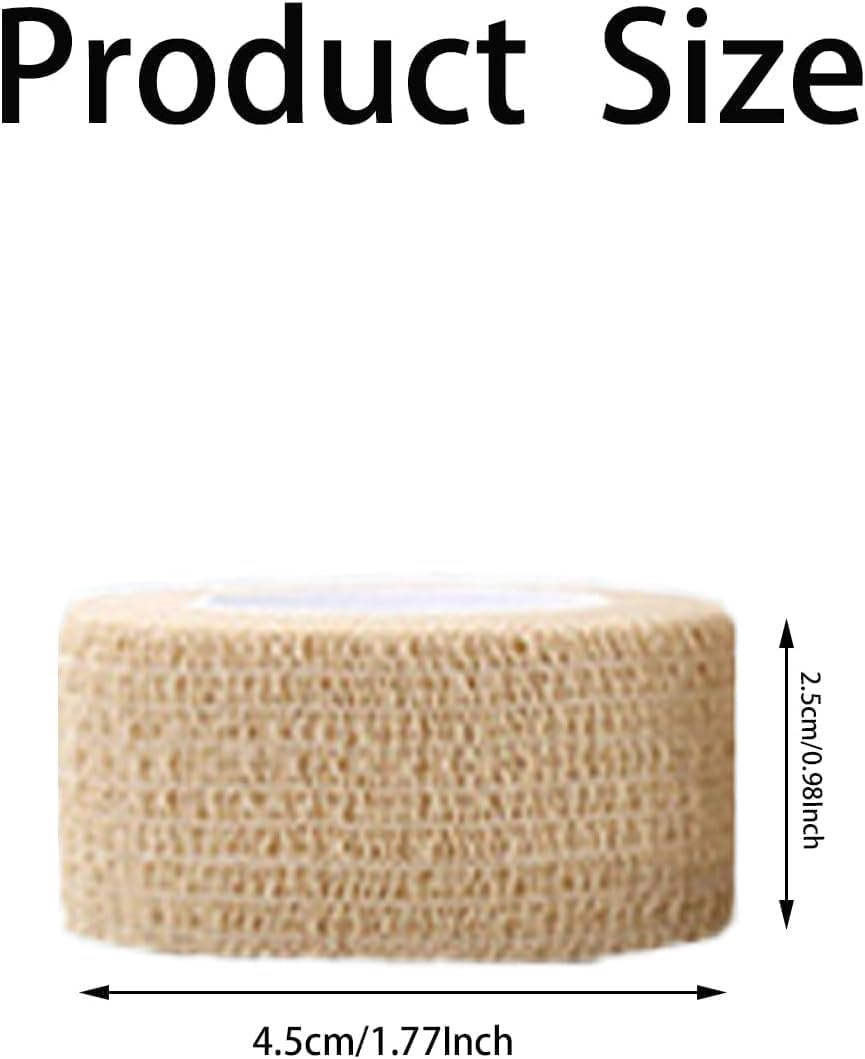 Self Adhesive Cohesive Bandages Elastic Athletic Sports Tape, 24 Rolls Pet Vet Wrap Tape Non-Woven Cohesive Gauze Rolls, Self Adhesive Elastic Protective Bandages Non Woven Cohesive Wrap image number 1