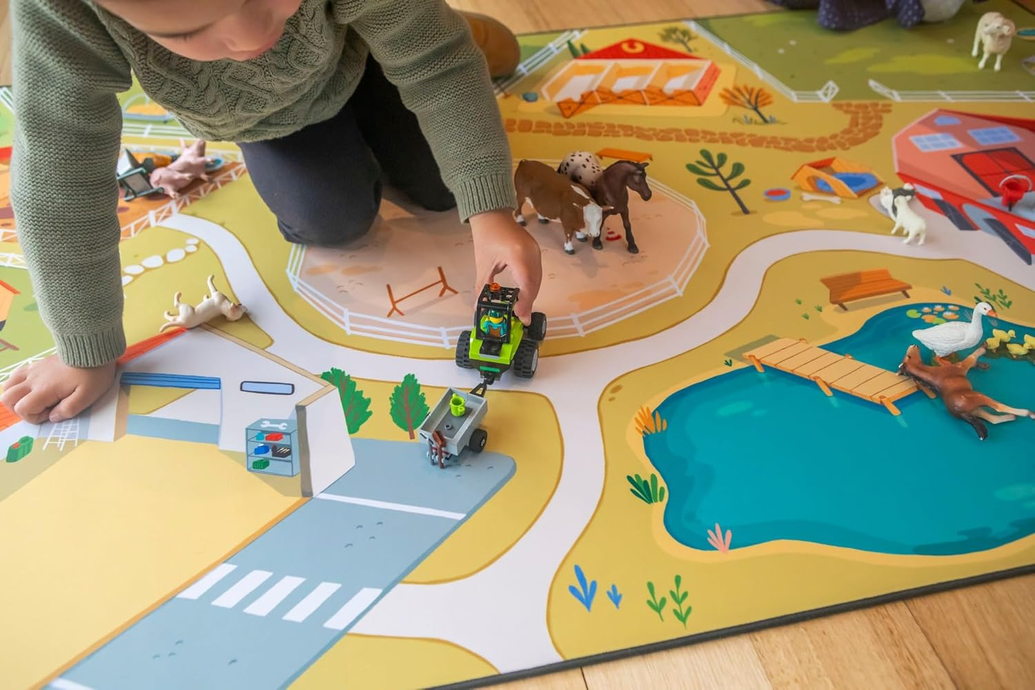 Habitat Mat the Farmer Farm Play Mat, 1.5 M X 0.9 M Size image number 5