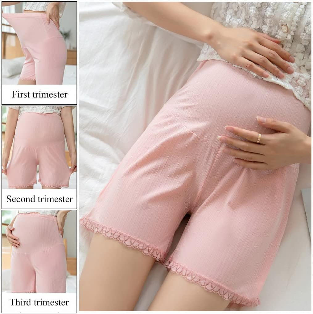 Underwear, Knickers Pregnant Pants under Skirt, Women Boxer Knickers under Dress Adjustable Loose Lingerie Underwear 4 Pack image number 1