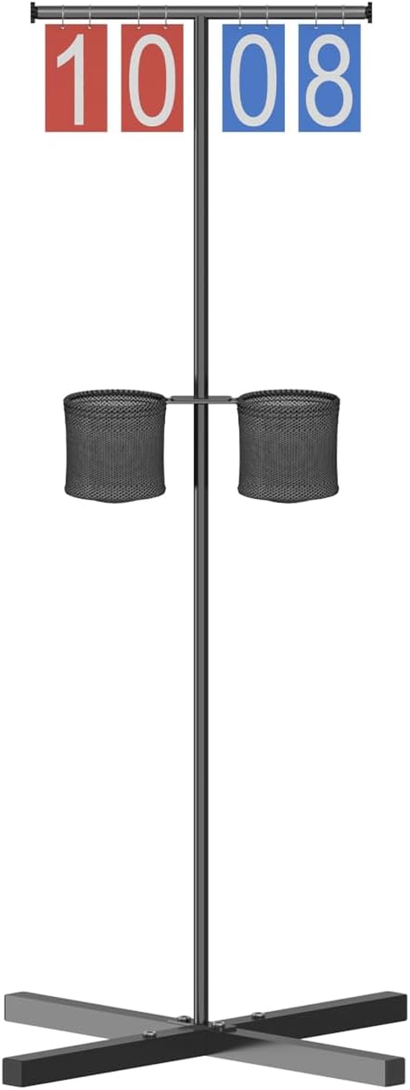 Queension Manual Flip Scoreboard with Stand, Cornhole Scoreboard with Drink Holder for Cornhole Accessories, Basketball Score Keeper, Scoring Board for Pickleball/Tennis/Badminton/Sports image number 5