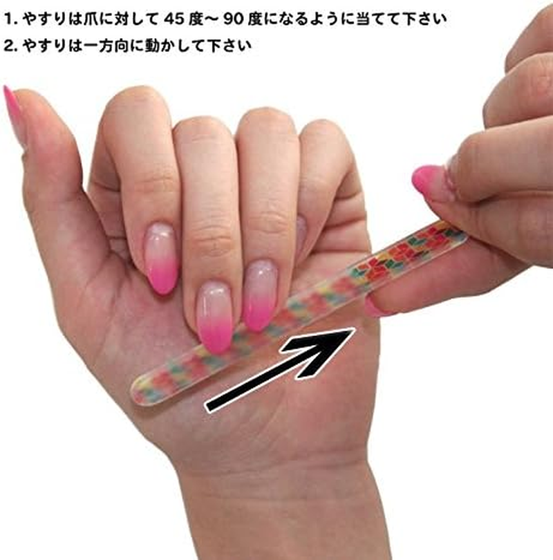 Petit Lumi Series PL-W02 Glass Nail File, Made in the Czech Republic image number 1