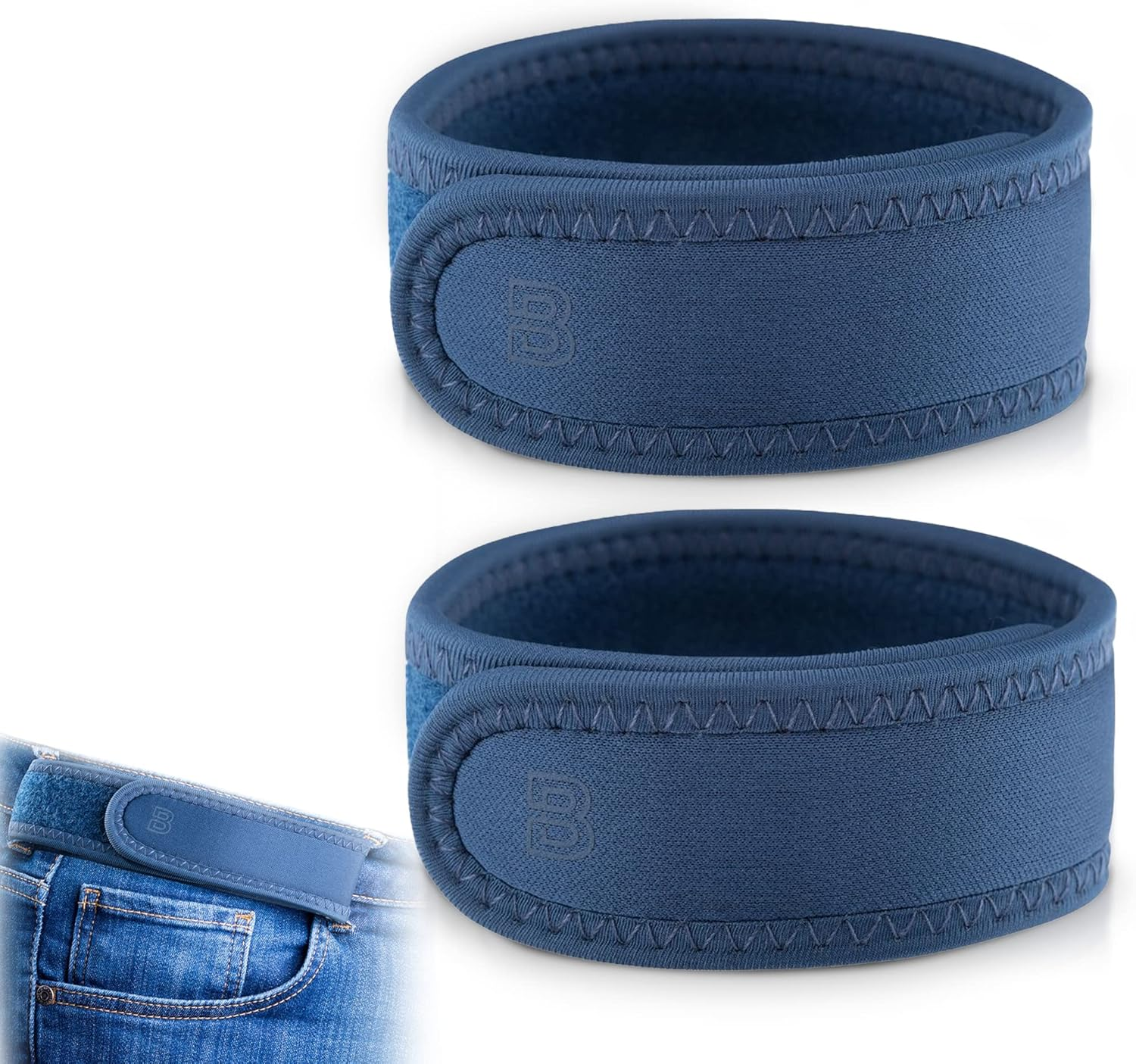 Beltbro Pro Pairs for Men &ndash; Next Generation Buckle-Free Elastic Belt with Ultra-Soft Edge Padding - Fits 1.5 Inch Belt Loops