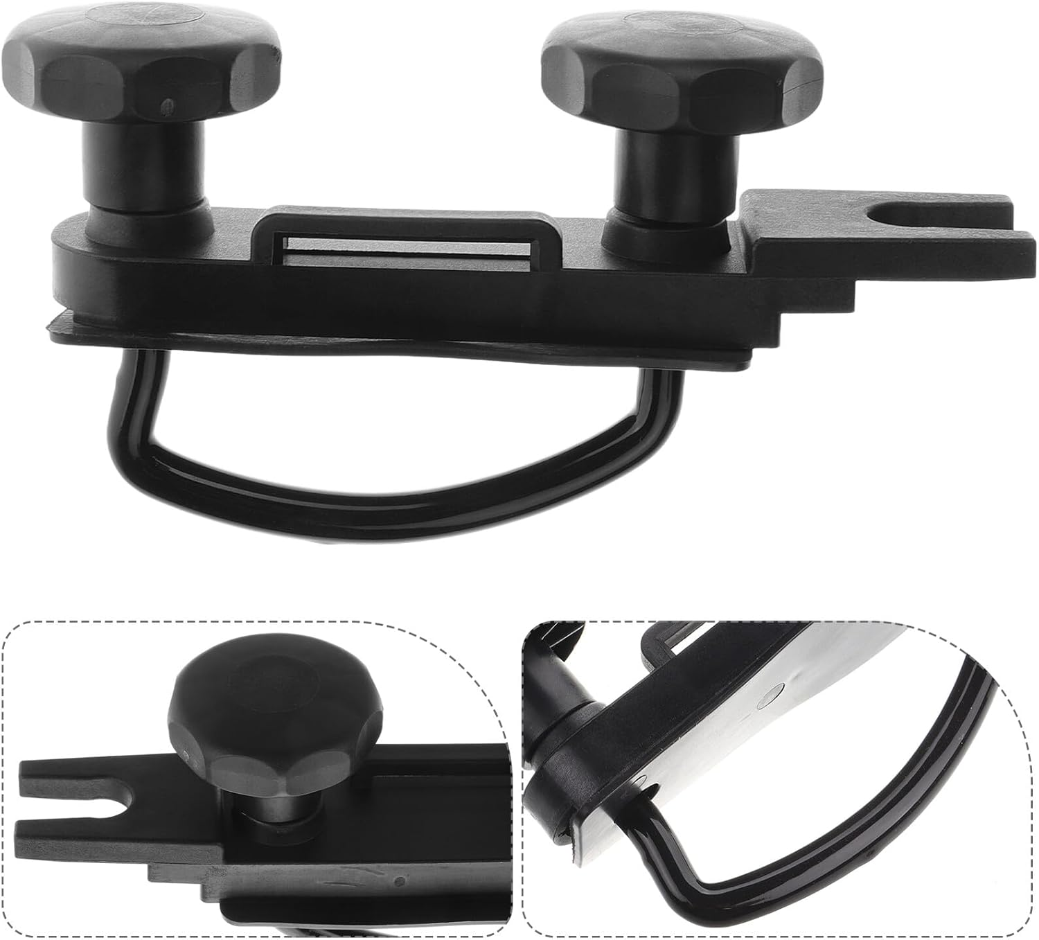 NOLITOY Heavy-Duty U-Bolt Roof Rack Clamp Set for Car Cargo Carrier Installation Universal Fit Roof Rack Mounting Hardware Lock Nuts Suitable for Vehicle Cargo Boxes and Tent Mounting