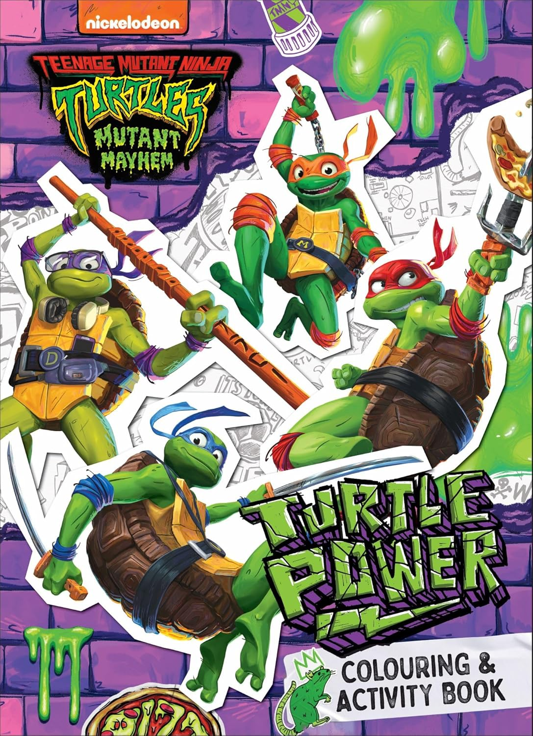 TMNT Mutant Mayhem - Colouring Book image number 2