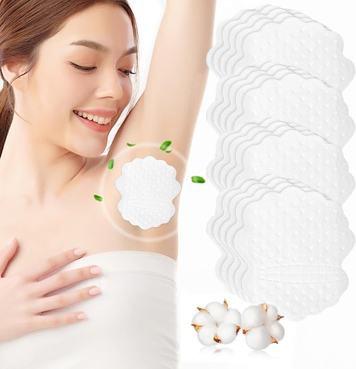 Zibeem Sweat Pads for under Arms,Armpit Sweat Patches Non Visible Sweat-Absorbing Patch | Portable Armpit Protection anti Sweating Pads, Breathable Dress Guards for Summer Daily Use image number 5