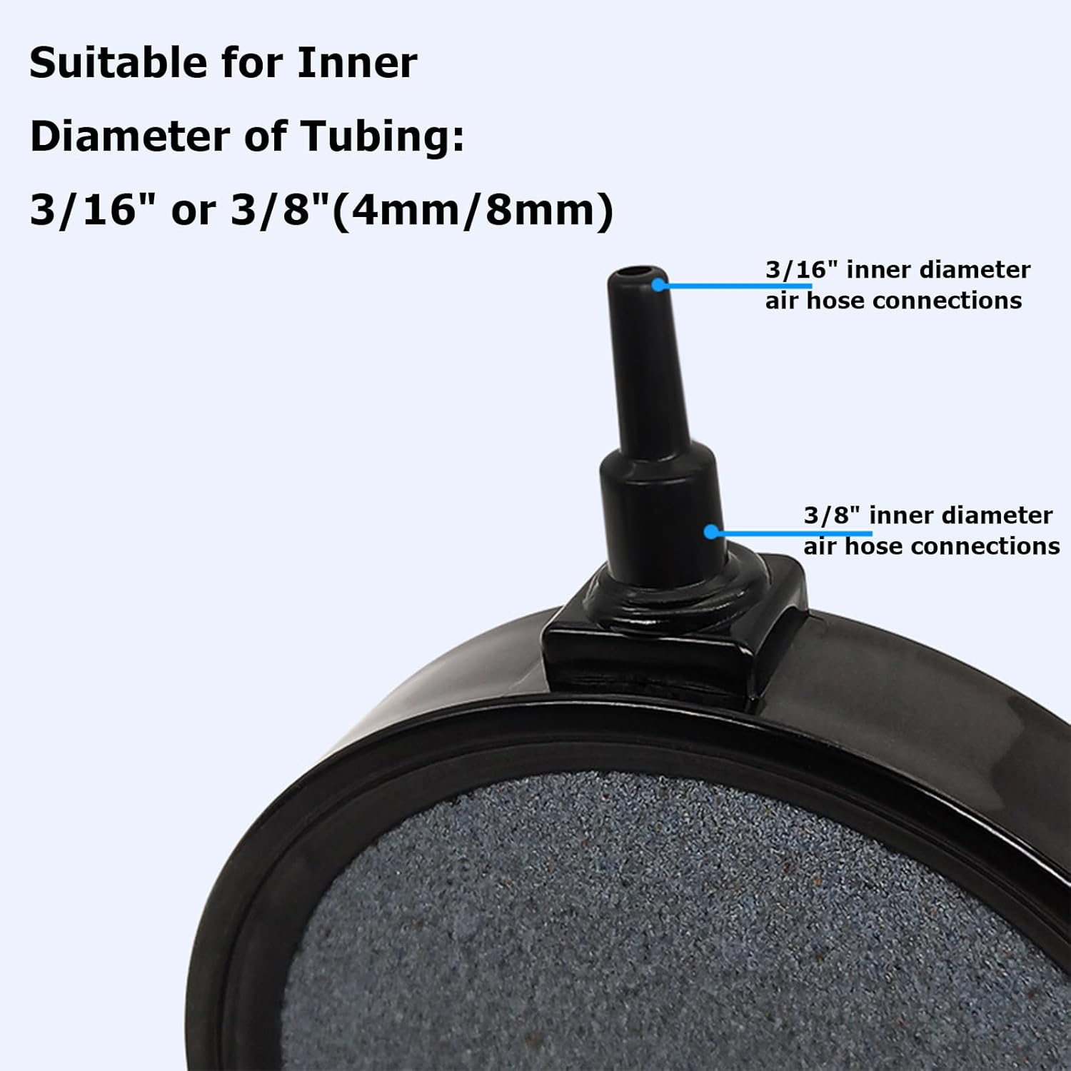 Aquarium Air Stone Diffuser - 4 Inch round Bubble Stone for Fish Tanks & Hydroponics, Air Stone Forfish Tank Bubbling Release Aerator,Aquarium Aerator Air Stones Hydroponics Air Pump image number 4