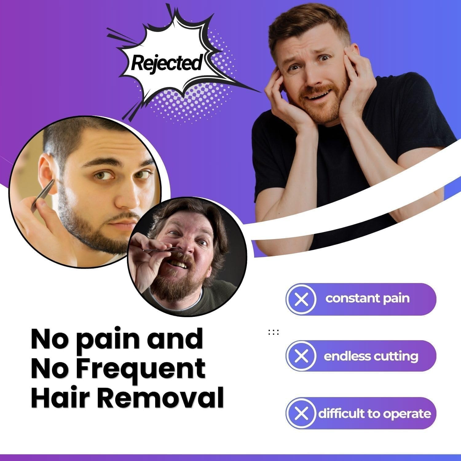 Waxfans Nose Wax Kit Men,Ear Hair Wax Kit,200G Wax,For 40 Uses,Nose & Ear Hair Removal for Men and Women,Long-Lasting for 4 Week (Green) image number 3