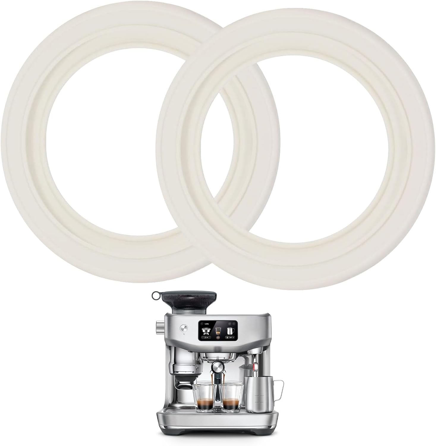 Gaskets for Breville Coffee Machine Accessories, 2 Pcs Gaskets for Breville Barista Express Accessories, Coffee Accessories Compatible with Breville Espresso Machine Bes920、900、980/Xl(58Mm) image number 4