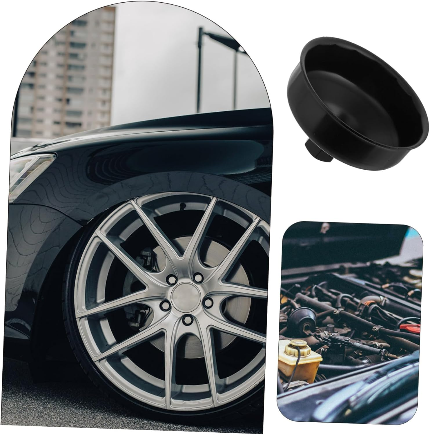 ASAKKURA Oil Filter Cap Wrench Heavy-Duty Filter Pliers Versatile Automotive Maintenance Tool image number 2