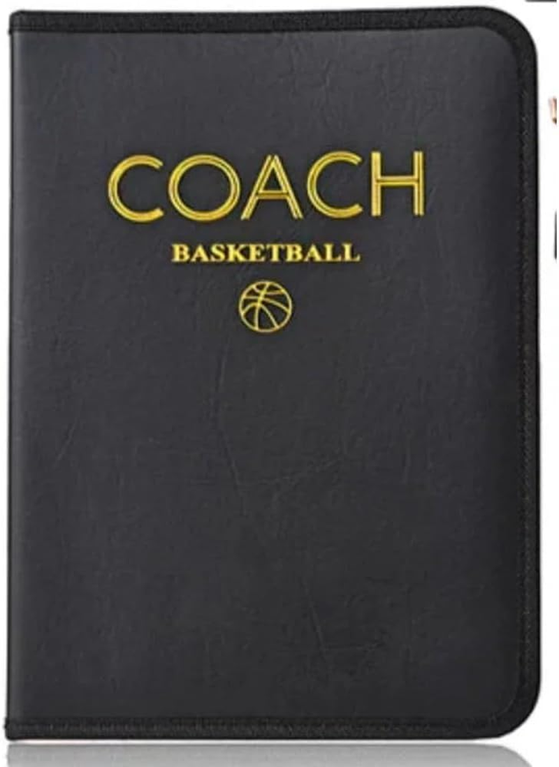 SPPHOENIX Foldable Basketball Coach Tactics Board Double-Sided Magnetic Coaching Clipboard, Strategy Planning Book Set image number 1